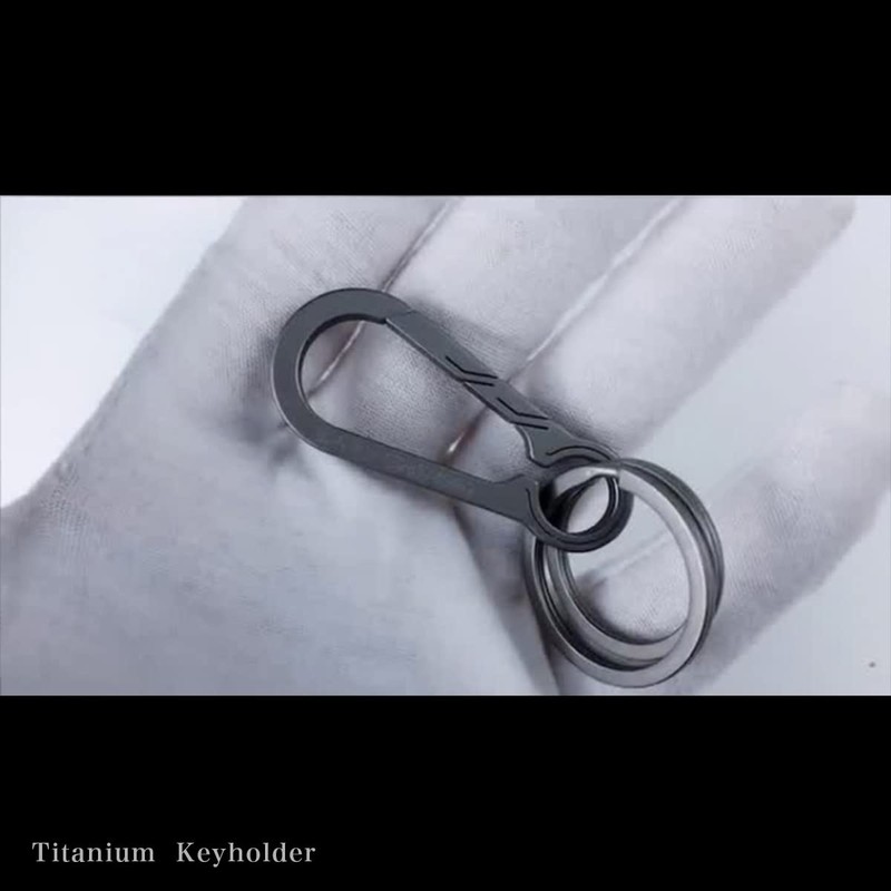 ARARAGI Keychain, Titanium, Lightweight, Lightweight, Durable, Durable, Stylish, Carabiner, Cool,