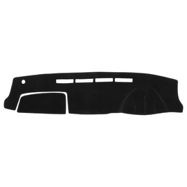 X AUTOHAUX Car Dashboard Cover Black Polyester Non-Slip Mat Protector Carpet Sun Proof for Toyota HIACE Modified 200 Series 2004-2023