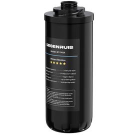 WT-14UA Replacement Filter Cartridge for 14UAF, Reduces 99.99% Chlorine, Bad Taste & Odor, Under Counter Water Filter Direct Connect to Kitchen Faucet, 10000 Gallons High Capacity, By DESENRUIS