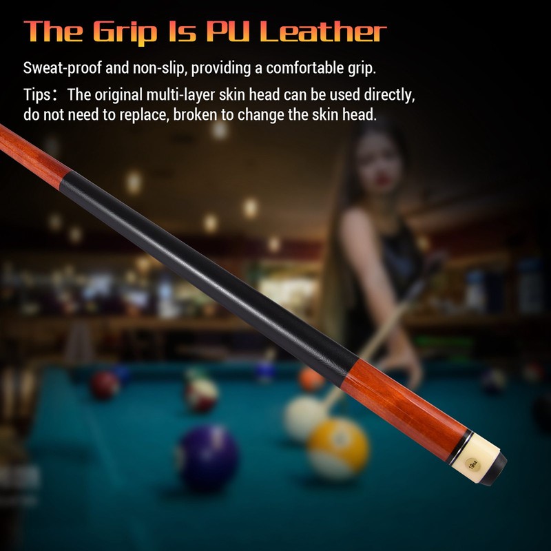 Pool Sticks for Adults 1.50m/59in High-End Pool Cue Maple Double-Section