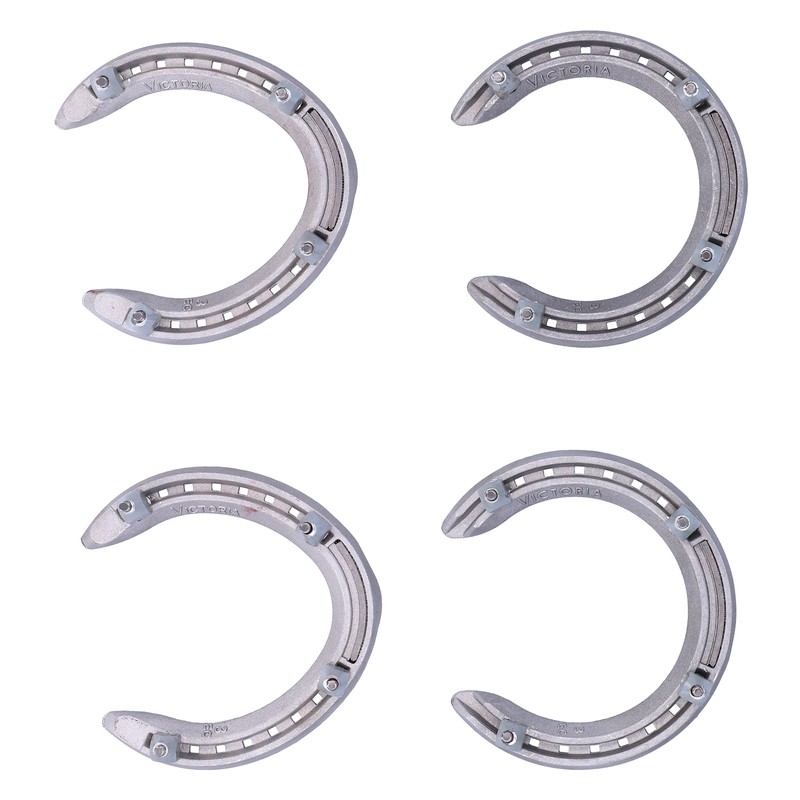 Aluminum Alloy AntiSlip Snow Speed Racing Horseshoes Kit Horse Training
