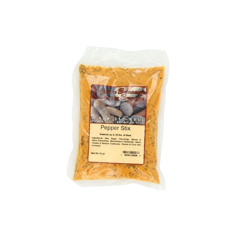 Eldon's Sausage and Jerky Supply Pepper Stick Seasoning, 1.01 Pound