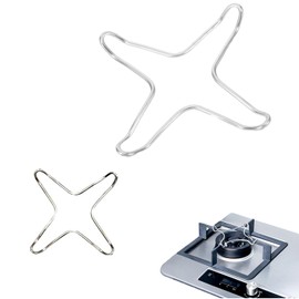 UtySty 2 Pack Gas Ring Reducer Flat Pot Wire Rack Support Stand Trivet Bracket Holder for Wok Rings Turkish Coffee Pot Moka Pots Small Sauce Pan Hob Stove Tops Cooker Espresso Maker