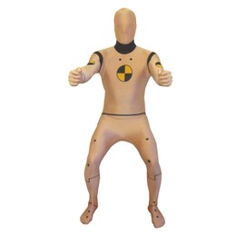 Crash Test Dummy Morphsuit Fancy Dress Costume - size XXLarge - 6”2-6”9 (186cm-206cm)