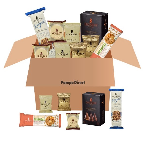 Cachafaz Selection Box Cachafaz - Assorted Alfajores, Chocolate Cones & Organic Cookies