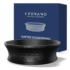 KYONANO Coffee Dosing Ring 51mm Barista Accessories Coffee Handle Accessories 51mm Espresso Output Funnel Precise Dosing Easy Tamping Suitable for Baristas and Beginners Black Diamond Shape