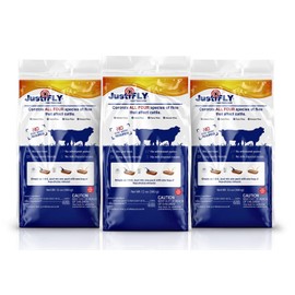 Champion USA JustiFLY Feedthrough Cattle Fly Control | Non-Toxic Larvicide. Controls All Four Fly Species That Affect Cattle. Over 50 Million Head Treated (3 Pack)