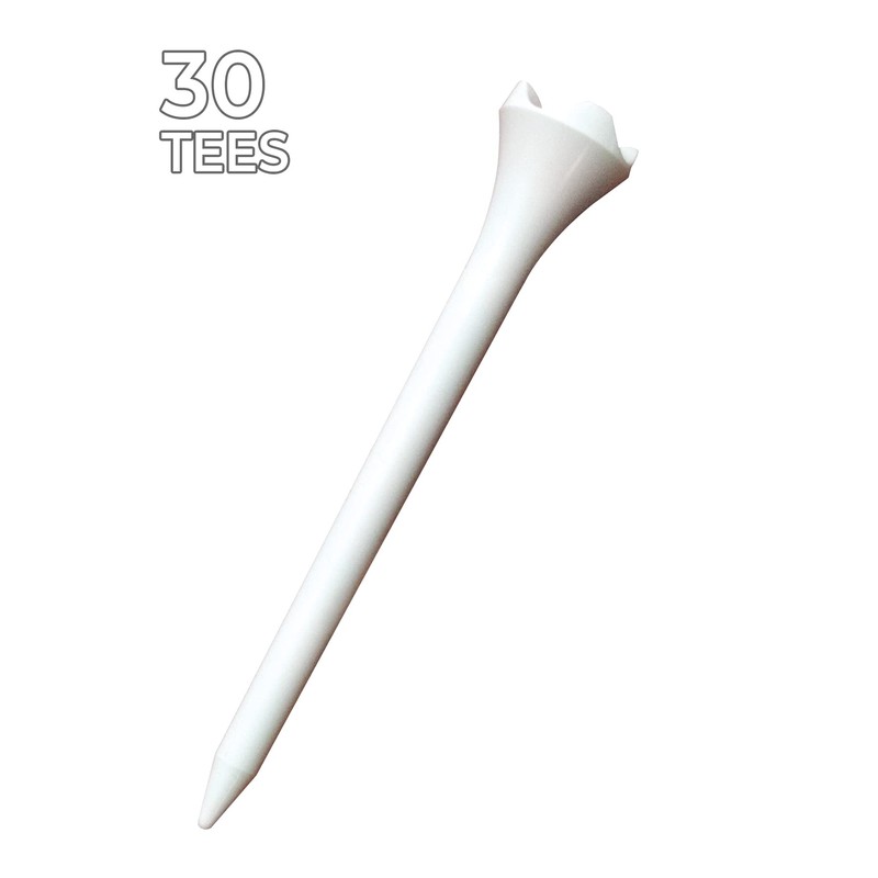 Pride Golf Tee Evolution Golf Tees, 30-Pack, 2-3/4-Inch, White