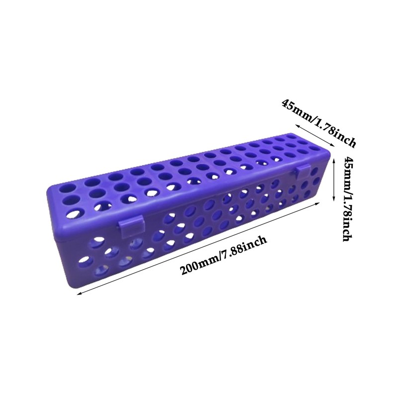Easyinsmile Sterilization Case Dental Instrument Sterilizing Tray Container Sterilization Plastic