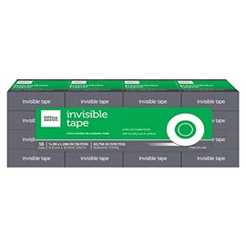 Office Depot Invisible Tape, 3/4in. x 1296in, Pack of 16, OD-IB3436-16