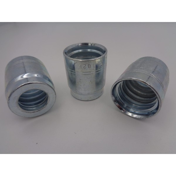 Hydraulic Pipe Hose Crimp Ferrule Choose Size (25, 3/8" 2