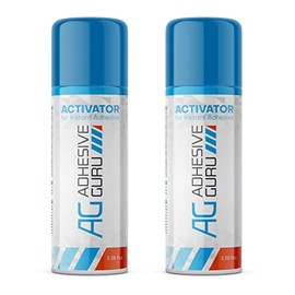 Adhesive Guru CA Glue Accelerator Spray (2 x 3.5 fl oz) Aerosol Activator for Super Glues (2 Pack)