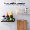 Shower Caddy Shelf Basket Self Adhesive Wall Mount Black Storage