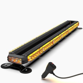 KAMOPA 38 Inch Led Strobe Flashing Light Bar Amber Emergency Warning Safety Lights for Trucks Construction Vehicles