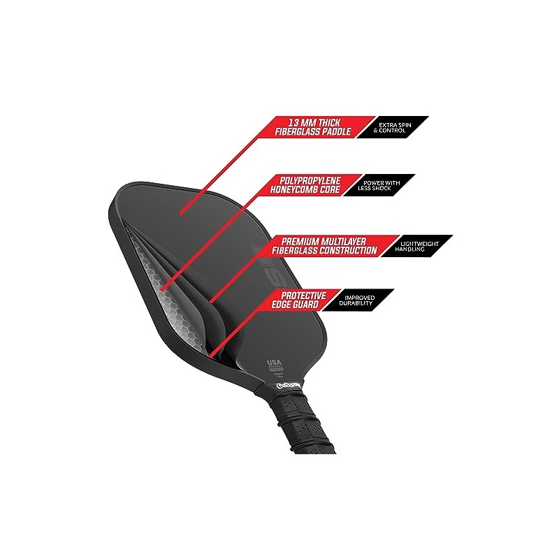GoSports GS1 Pickleball Paddles - Single, 2 Pack, or 4