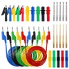 30 PCS Banana Plug Silicone Test Leads Kit, 4mm Stackable