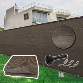 Dellna Privacy Screen Garden, 2x5 m HDPE Privacy Netting with Reinforced Grommets, UV Protection, Garden Screening Includes Cable Ties, Tear-Resistant for Gardens, Patio, Pool