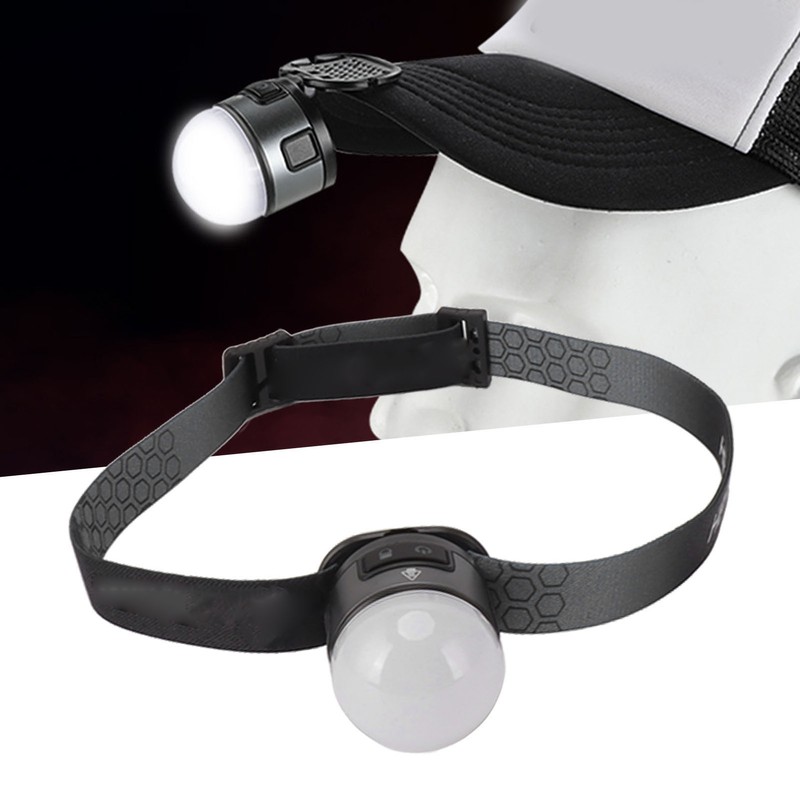 Clip On Cap Light Multifunction USB Rechargeable XPG COB Headlamp