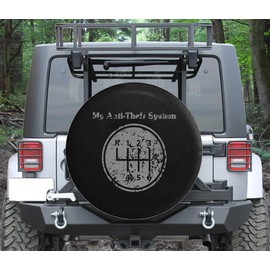 Spare Tire Cover My Anti-Theft System Manual Stick Clutch Transmission (Fits: SUVs Camper Accessories RV Accessories Size 31 Inch