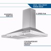 Zomagas 24" Kitchen Wall Mount Range Hood 450CFM Stainless Steel