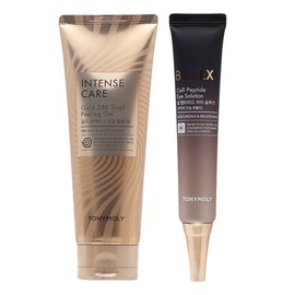 Tony Moly Intense Care Gold 24K Snail Peeling Gel + Bio EX Cell Peptide Eye Solution / 토니모리 인텐스케어 골드24K 스네일 필링젤+바이오 이엑스 셀 펩타이드 아이솔루션