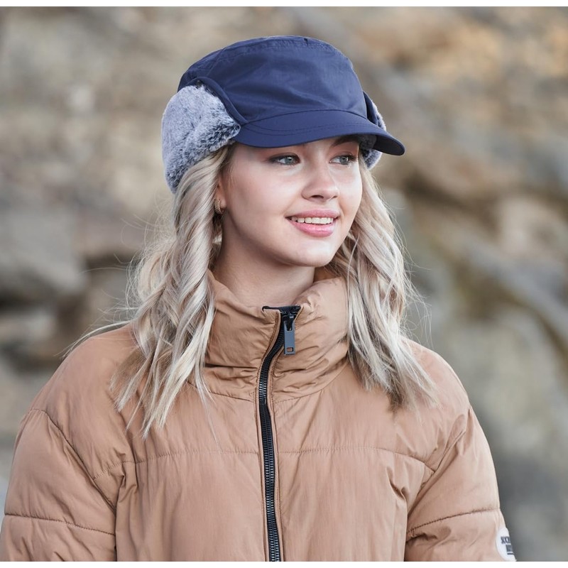 Connectile Unisex Earmuffs Cap, Outdoor, Winter, Cold Weather Hat, Warm