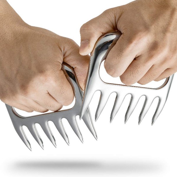 TAMUME Stainless Steel Meat Shredder Claws for Barbecue, Pack of