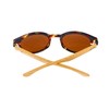 Gamswild WM1228 Sunglasses Bamboo Fashion Glasses Women Men Red Brown
