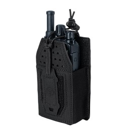 TOPTACPRO Tactical Molle Radio Pouch Radio Holster Universal Radio Holder For Walkie Talkie Motorola BaoFeng UV-5R BF-F8HP Adjustable Storage Rifle Magazine Pouch(Black)