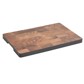Woodard & Charles 15 3/4" x 9 3/4" x 1" Aacacia Wood Serving Tray Perfect for Serving Cheese, Charcuterie, Appetizers, Crudités, Tapas and More