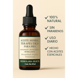 Aceite Premium para Pies 30ml – Árbol de Té, Orégano, Romero, Menta y Cedro – Frescura Natural · Mal Olor · Pesadez – Refrescante y Relajante – Linea 