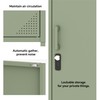 Steehoom Metal Lokcer Cabinet (Green, 19.69" D x 15.75" W