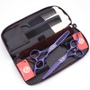Kit Tijeras Profesionales Estilista Barbero Peluquero Purple Dragon 5.5 pulgadas
