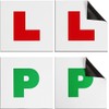 Fully Magnetic Car P-Plates Red L Plate 2 Pack for