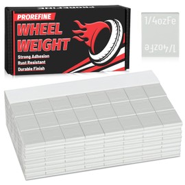 Upgraded 1/4oz 256Pcs Adhesive Wheel Weights Stick On for Steel Rims Corrosion-Resistant Coated Painted Tire Balancing Weight 0.25 oz, 256 Pack