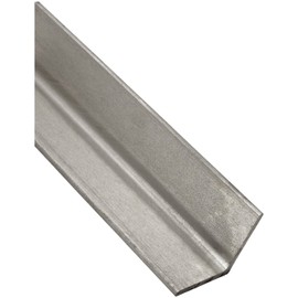304 Stainless Steel Angle, Unpolished (Mill) Finish, Annealed, ASTM A276, Equal Leg Length, Rounded Corners, 3" Leg Lengths, 1/4" Wall Thickness, 24" Length, OnlineMetals
