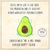 Mr. & Mrs. Panda Avocado Happy Cosmetic Bag, White, Hand