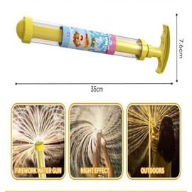 SELECTED Splashing Spray Water Spray Toys Handheld Easy To Fill Water Fireworks Toys Plastic Cute Water-Sprinkling Festival Sprinkler:_Pink+Blue