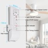 QIACHIP Small Size Ceiling Fan and Lights Wireless Remote Control
