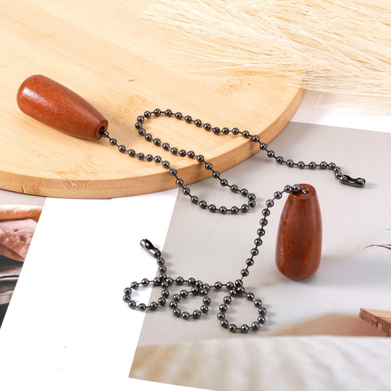 2pcs Ceiling Fan Pull Chain Extensions, 13 Inch Ceiling Fan