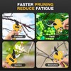 Electric Pruning Shears, Lopper 1.5-2In(50mm),2 * 2000mAh 21V Battery, Professional