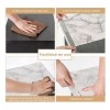 Mexgogo Papel Tapiz Para Pared Autoadhesivo Marmol 3d Blanco Cocina