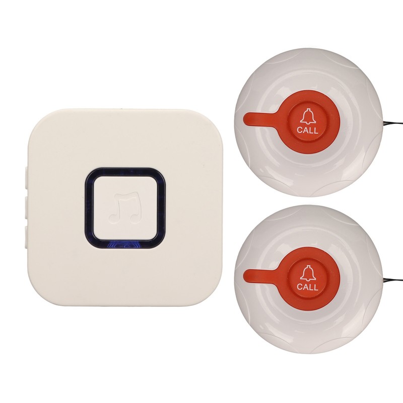 Elderly Monitoring Call Button 4 Gear Volume Adjustment Wireless ABS