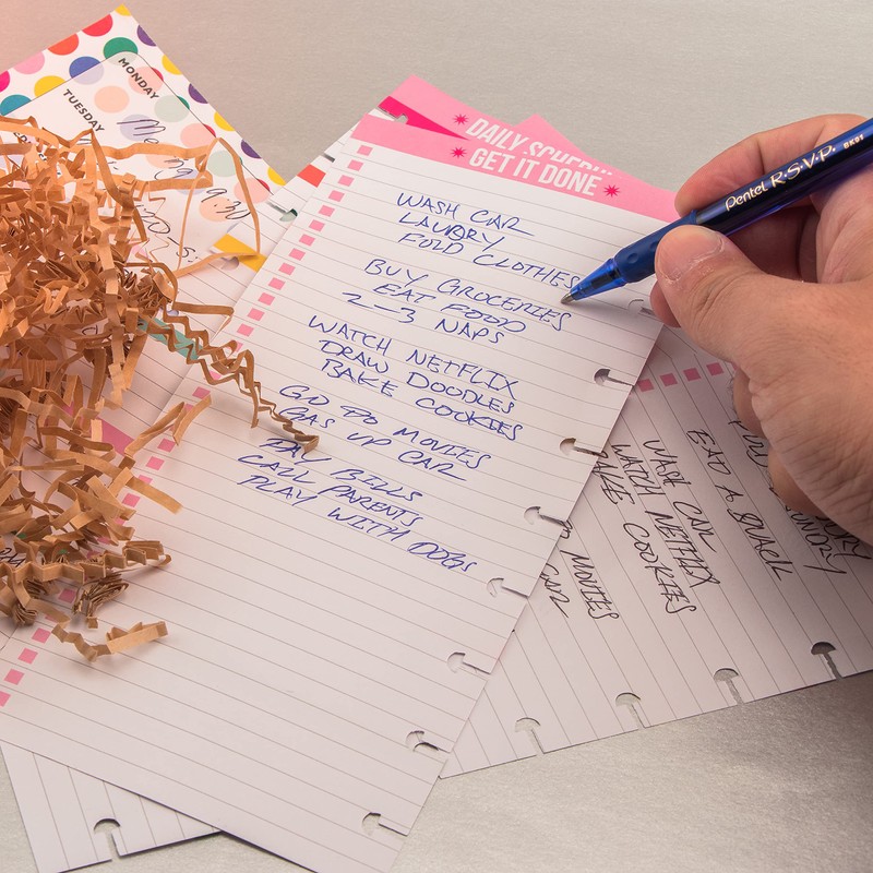 Pentel BK91CRBP8M R.S.V.P. Stick Ballpoint Pen, 1mm, Assorted Barrel, Assorted