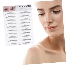 Housoutil 2pcs Brow Tint Eyebrow Stickers for Men Women Eyebrows Men Imitation Artificial Transfer Stickers Easy to Apply