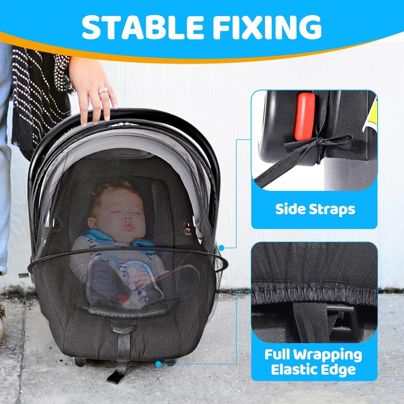 Orzbow Mosquito Net for Infant Car Seat | Universal Baby