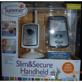 Slim&secure Handheld Color Video Monitor - Silver