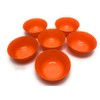 Mintra Home Curly Collection (5in Small Bowl - 6pk, Orange)