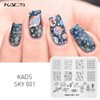 KADS Nail Stamping Stencils Nail Stamp Plates Night Sky Series