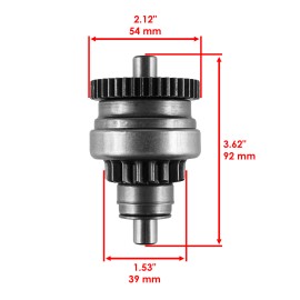 Caltric Starter Bendix Drive & Gasket for Yamaha Grizzly 600 YFM600 1998 1999 2000 2001
